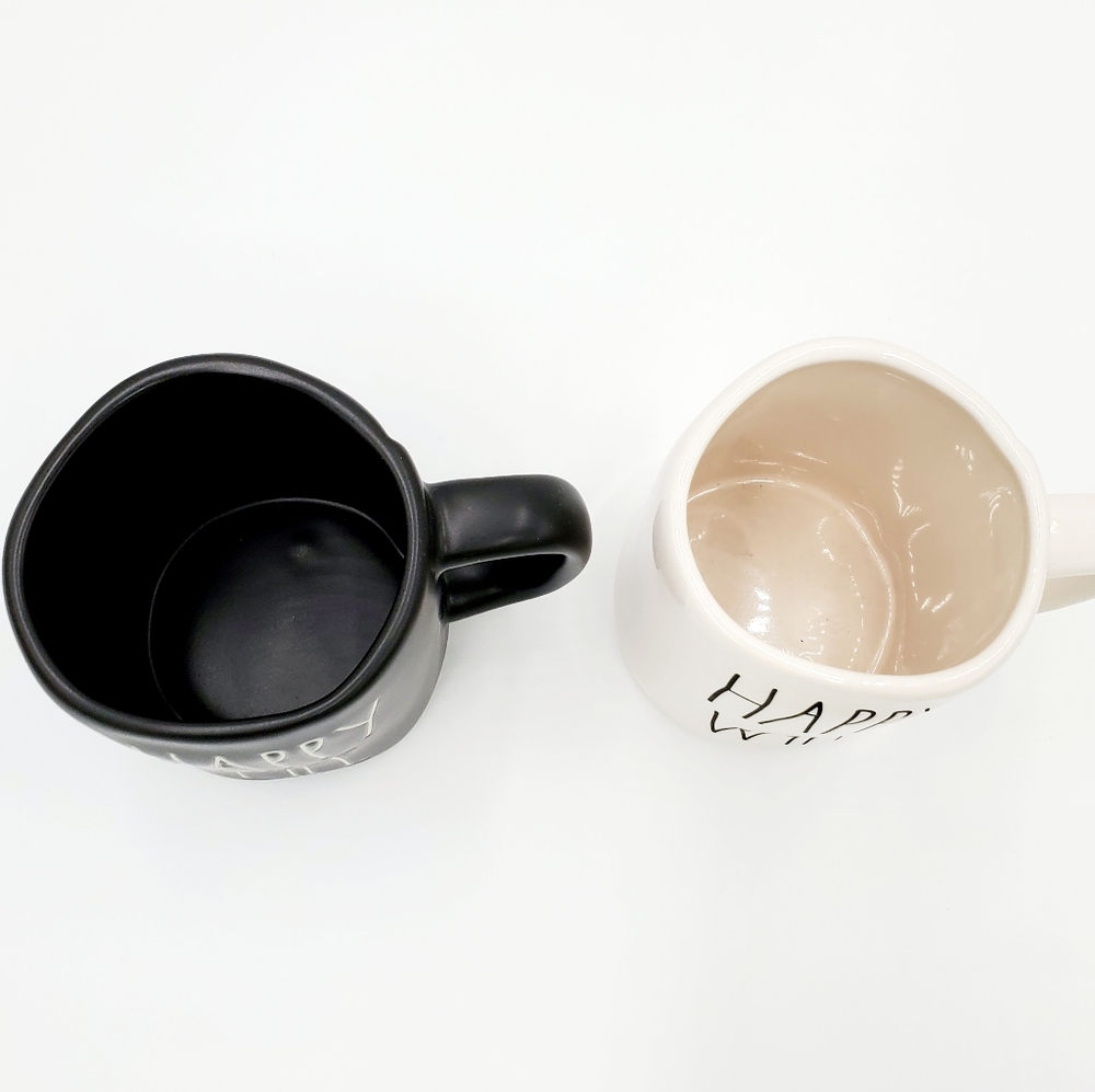 RAE DUNN Happy Wife Happy Life Coffee/Tea Mug Set - Picture 3 of 5
